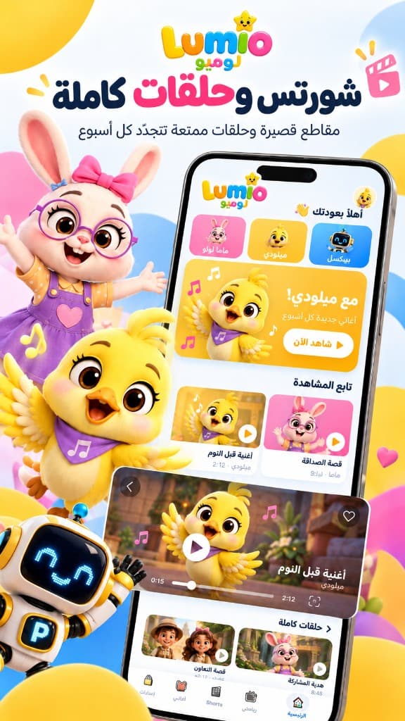 شورتس وحلقات كاملة: مقاطع قصيرة وحلقات ممتعة تتجدّد كل أسبوع